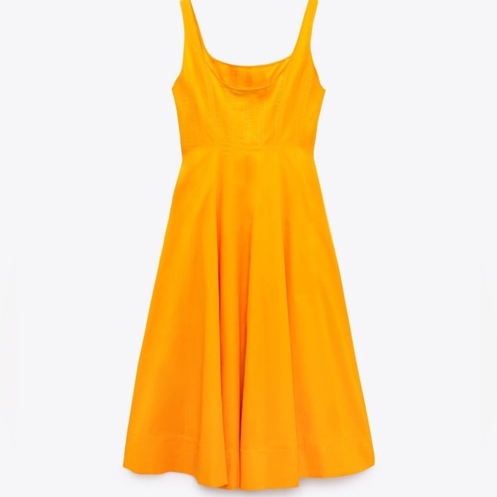 Zara Poplin Tank Dress - Picture 13 of 16